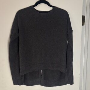 Athleta Dark Gray Open-Back Sweater